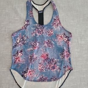 Onesize flowy floral Onesie Tank